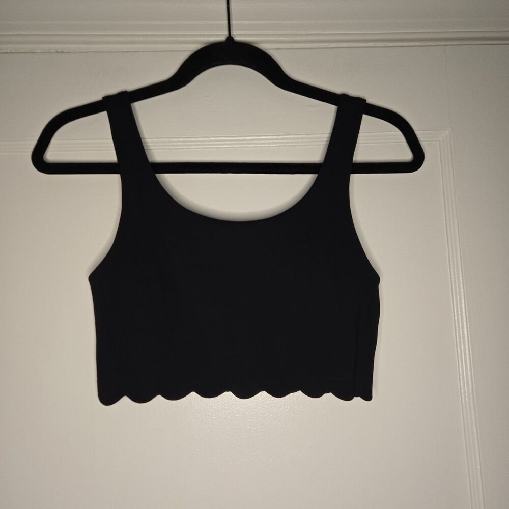 Aerie OFFLINE Sports Bra Womens Small Black Medium Support Wireless Pullover